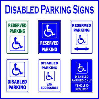 Reserved Parking Signs (6)