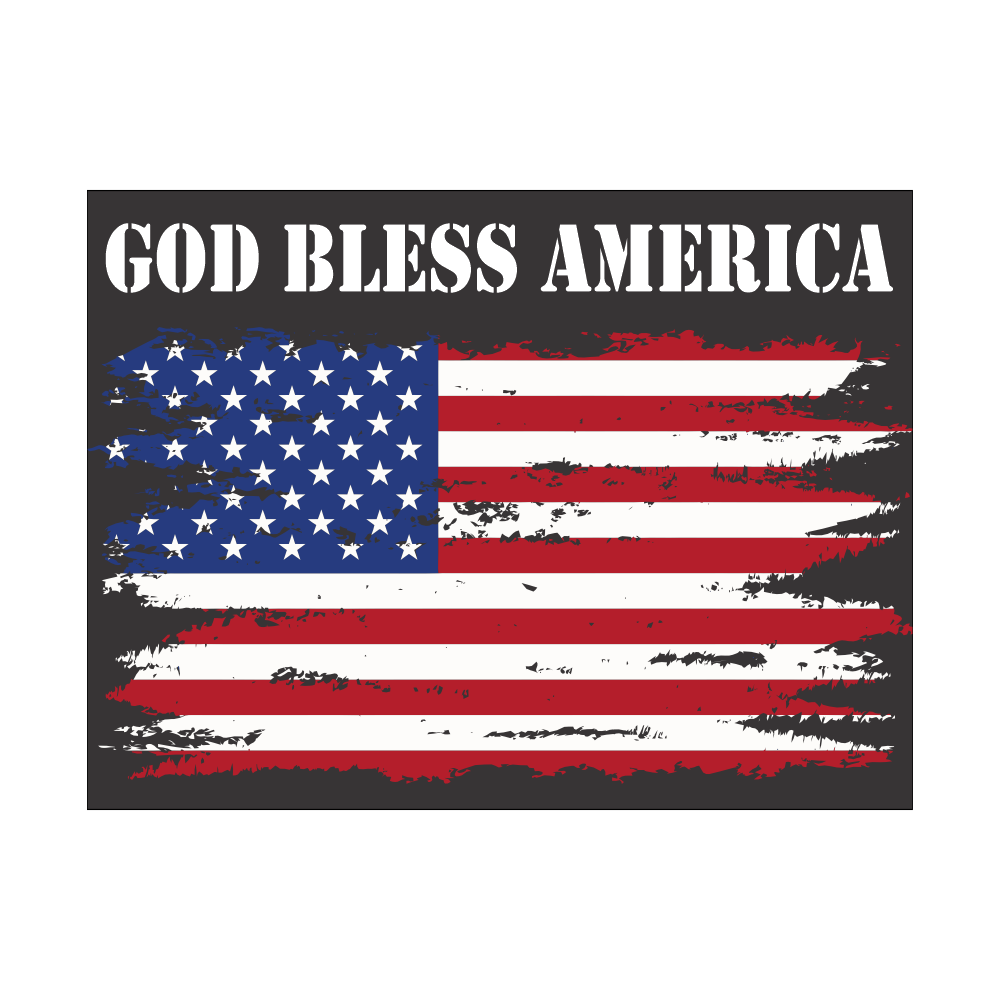 God Bless Amercia Yard Sign